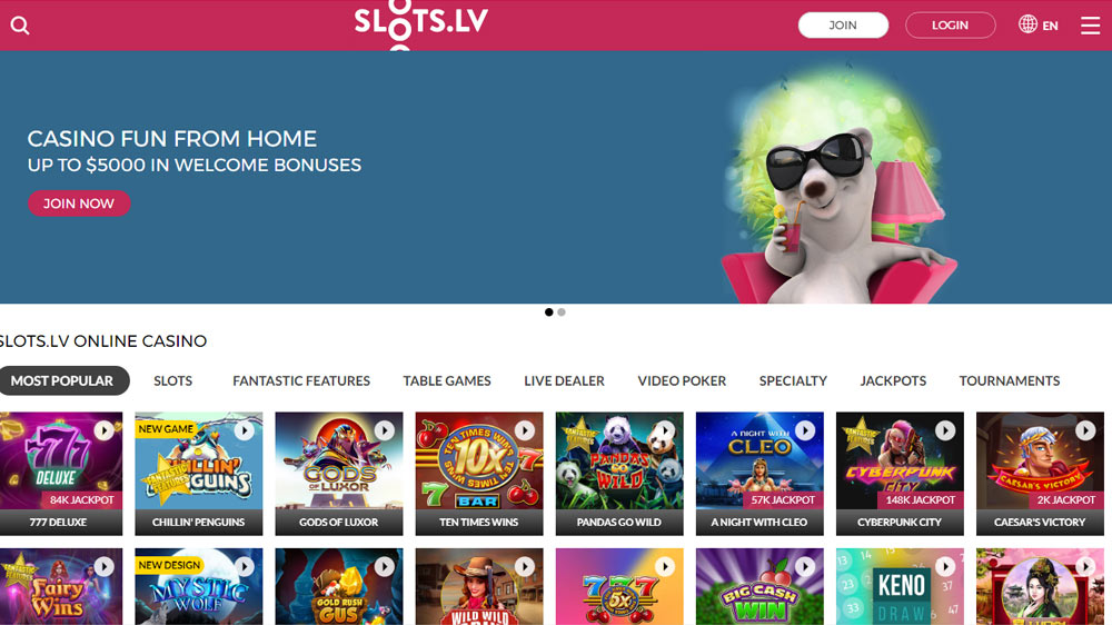 Slots.lv - USA Online Casino